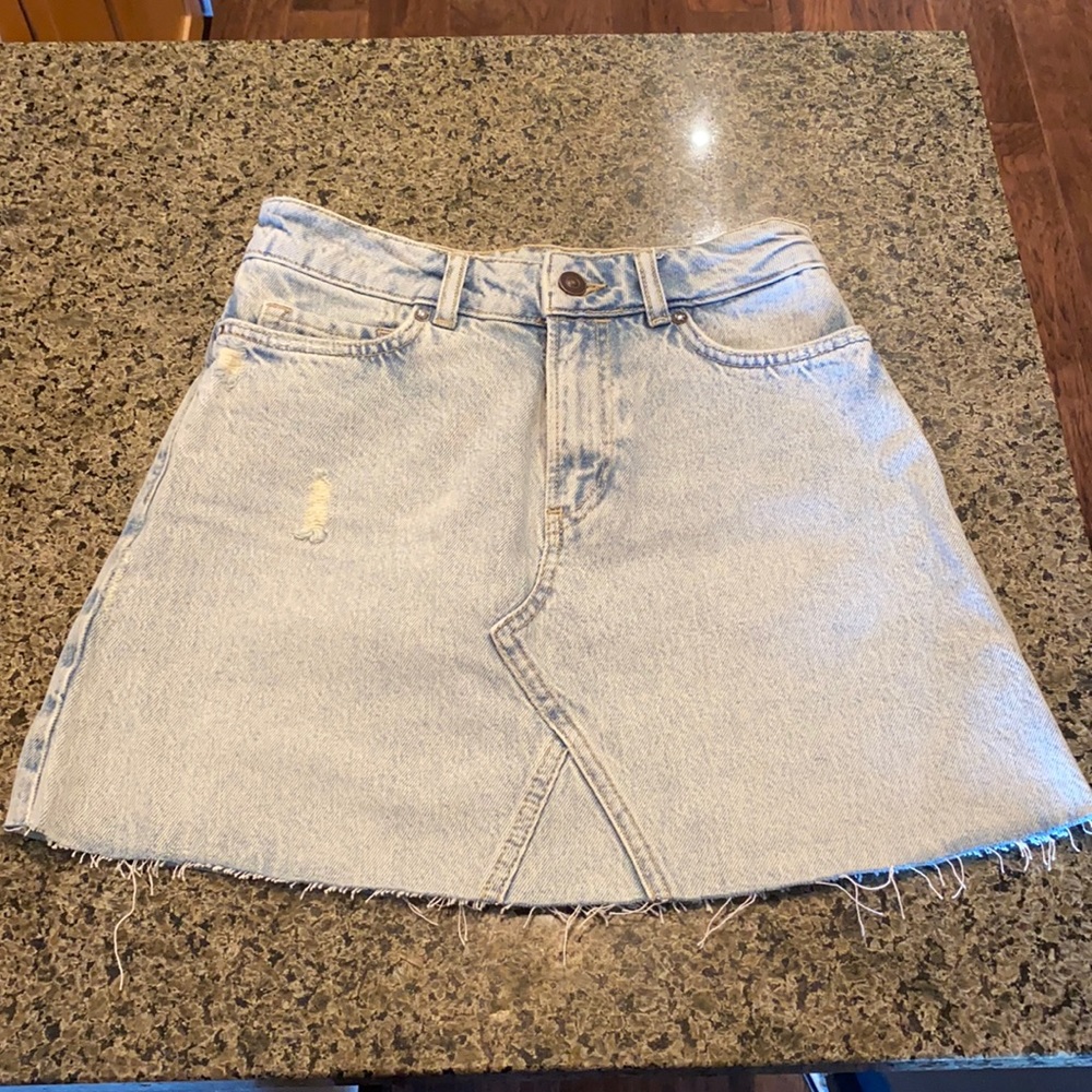 All Saints Denim Skirt